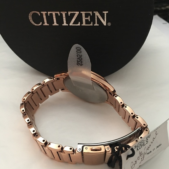 Citizen Eco-Drive Rose Gold Tone Watch 35MM New main image 5